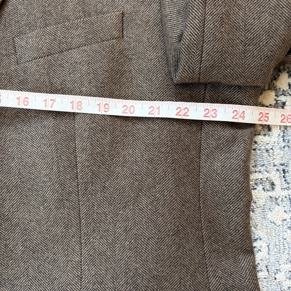 Men’s Herringbone Wool & Cashmere Sport Coat Blazer Jacket - Picture 12 of 16